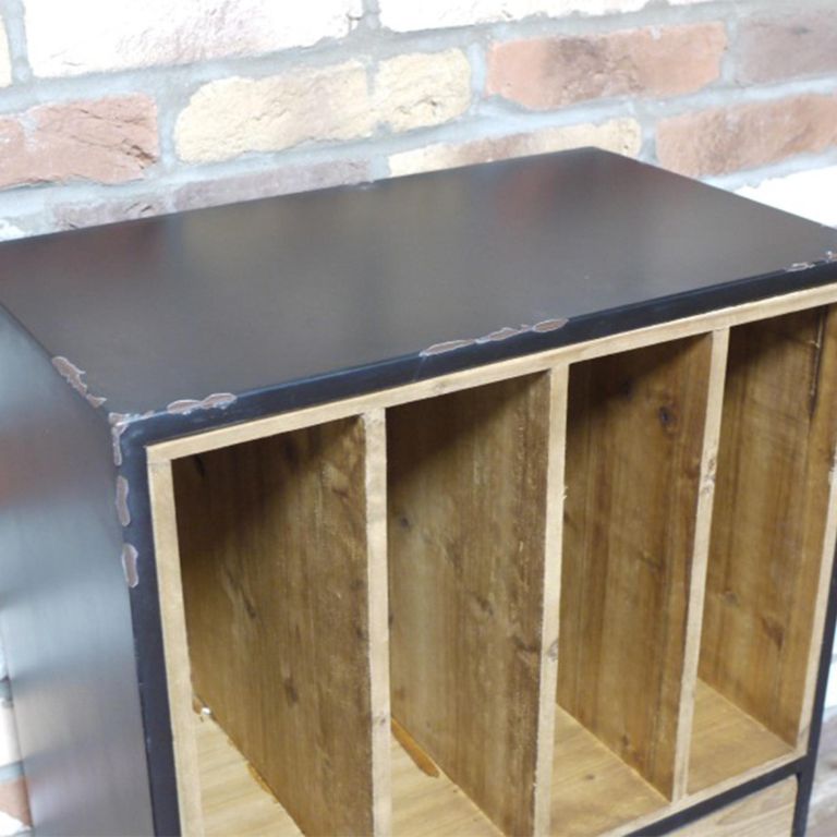 Filing Cabinet - Metal and Wood - 1 Drawer