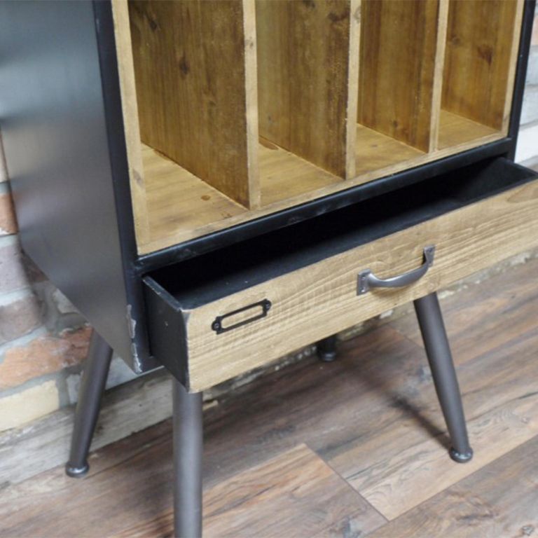 Filing Cabinet - Metal and Wood - 1 Drawer