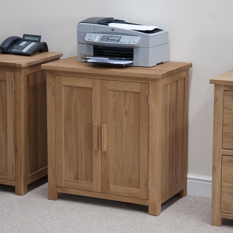 Opus Printer Cabinet - 2 Door - Oak