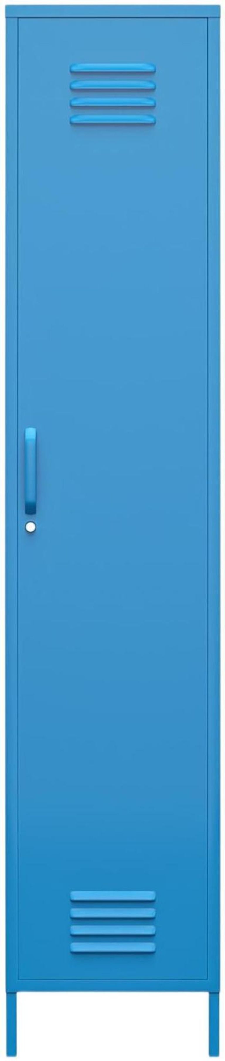 Nowata Cache Blue Tall Locker Storage Cabinet - 5244810COMNUK