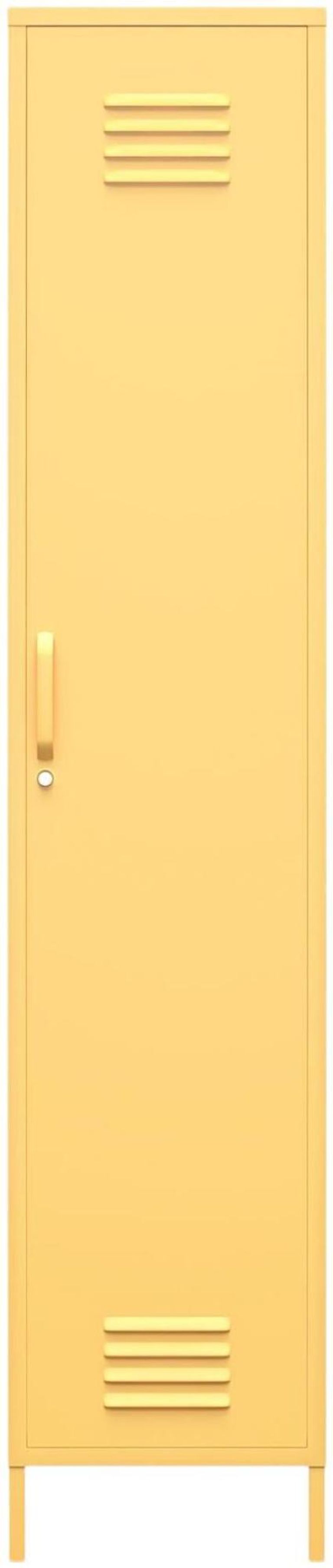 Nowata Cache Yellow Tall Locker Storage Cabinet - 5244814COMNUK