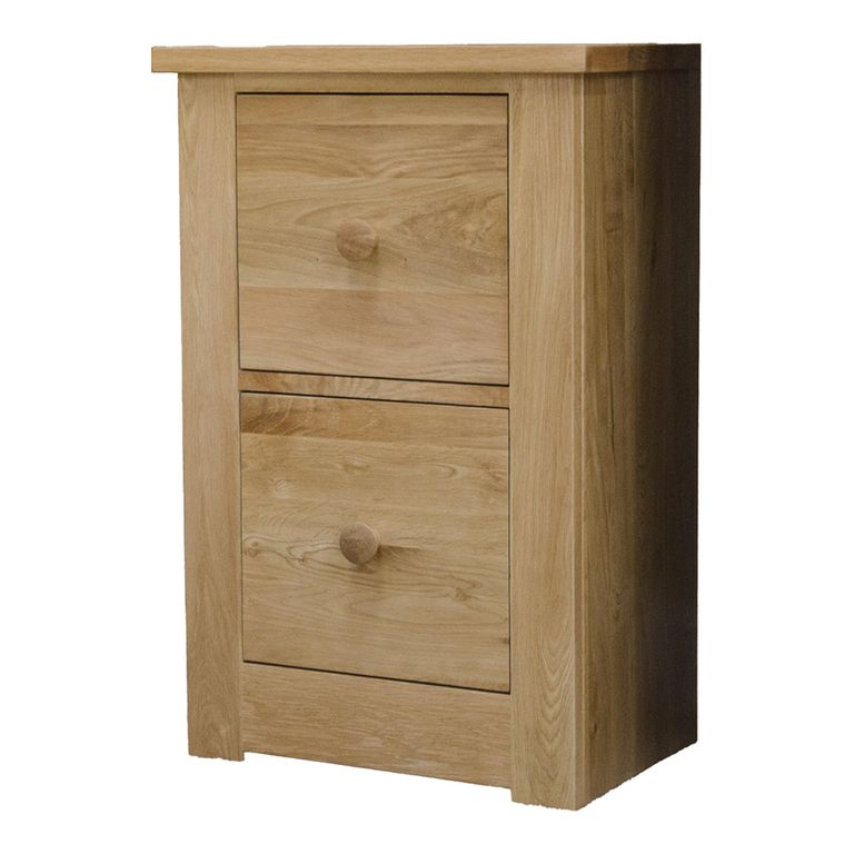 Torino Filing Cabinet - 2 Drawer - Oak