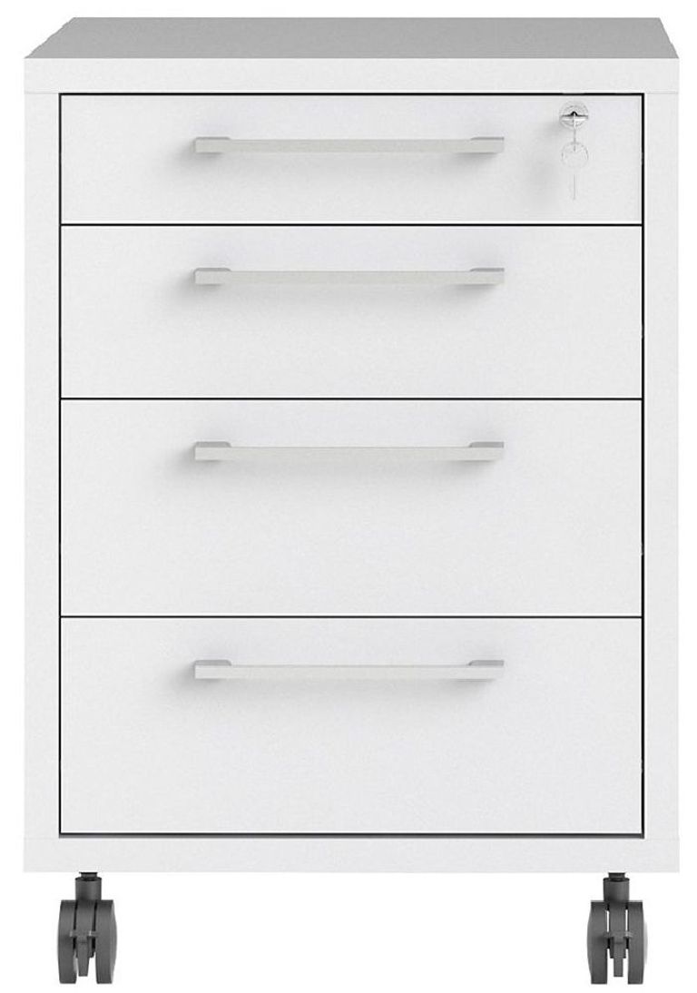 Prima White Mobile Cabinet