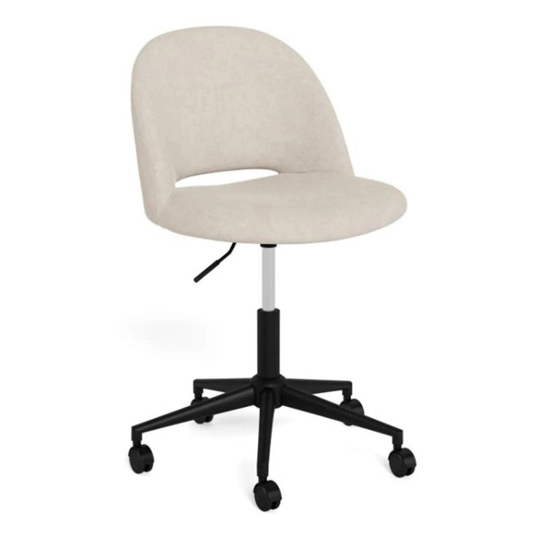 Allan Swivel Office Chair - Beige Fabric