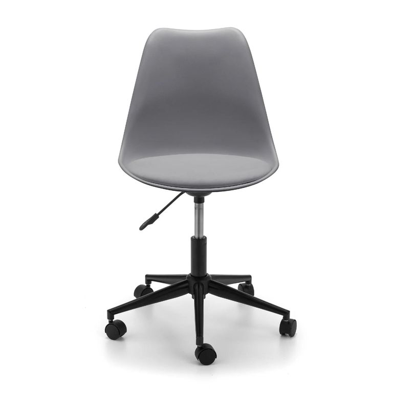 Erika Office Chair - Grey Faux Leather