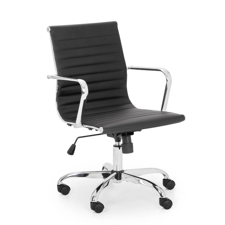 Gio Office Chair - Black Faux Leather