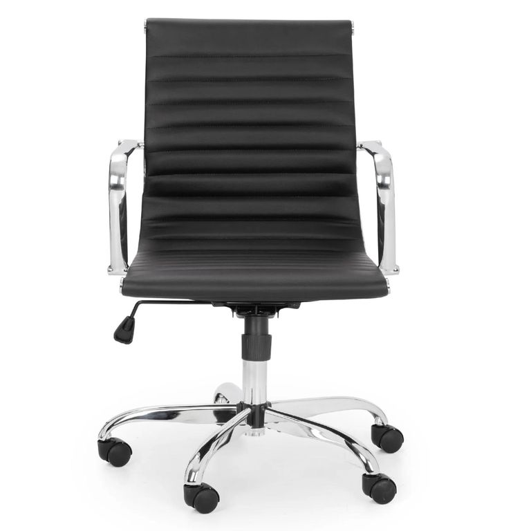 Gio Office Chair - Black Faux Leather