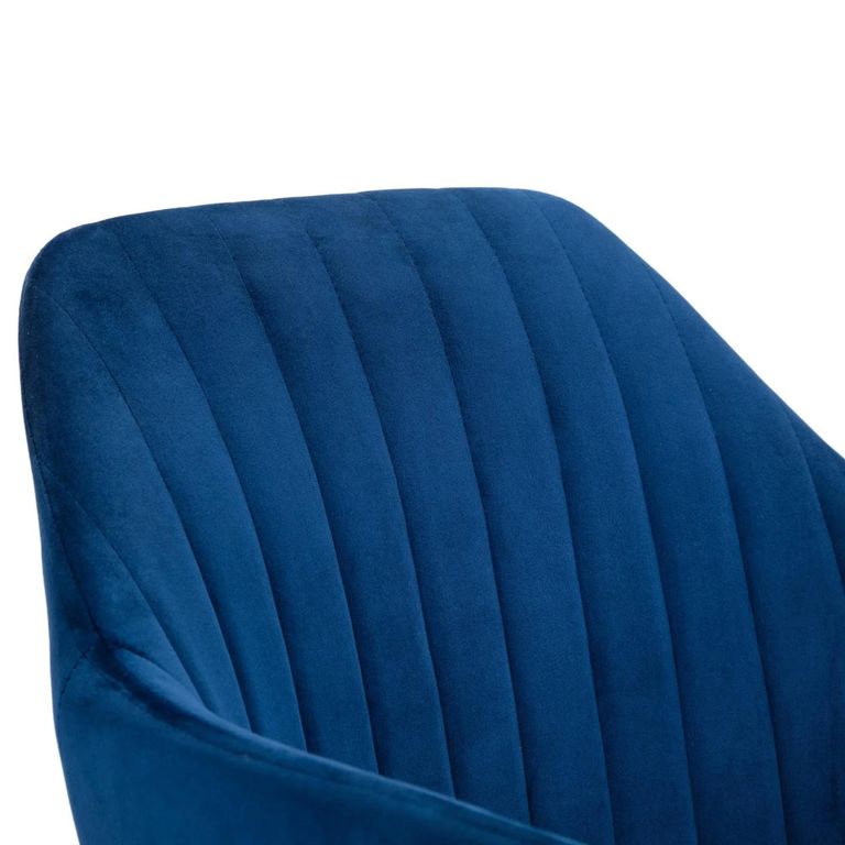 Kahlo Office Chair - Blue Fabric