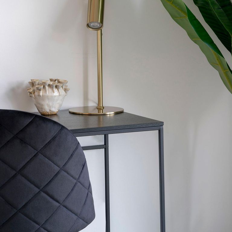 Geneve Office Chair - Black Velvet Fabric