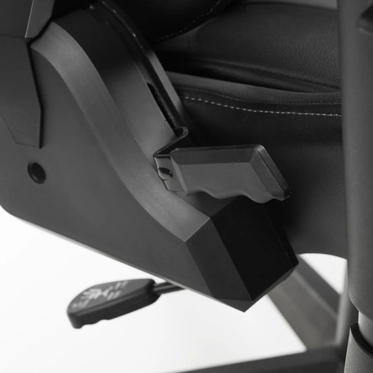 Meteor Gaming Swivel Chair - Black and Grey - Faux Leather and Metal