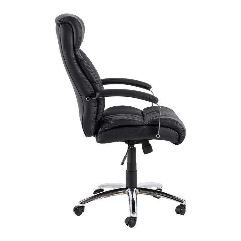 Benson Office Chair - Black Faux Leather