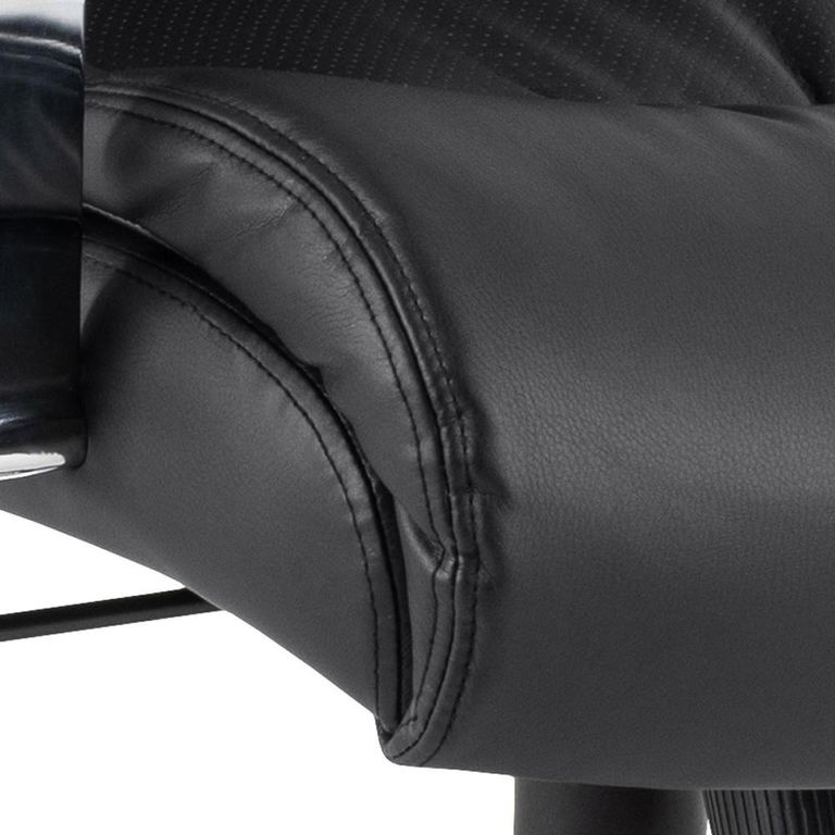 Benson Office Chair - Black Faux Leather