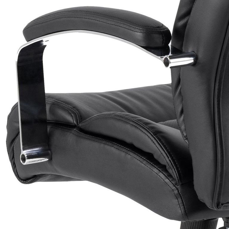 Benson Office Chair - Black Faux Leather