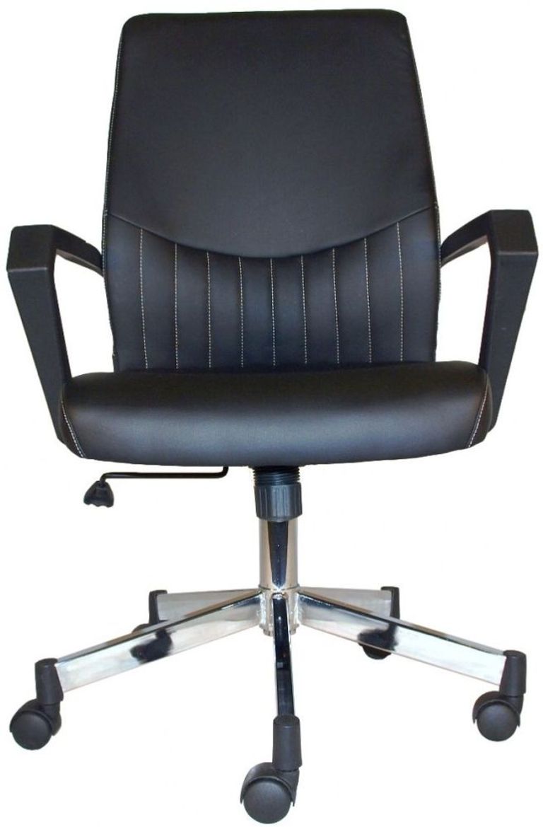 Brook Faux Leather Operator Desk Chair - Black - AOC3122-BLK