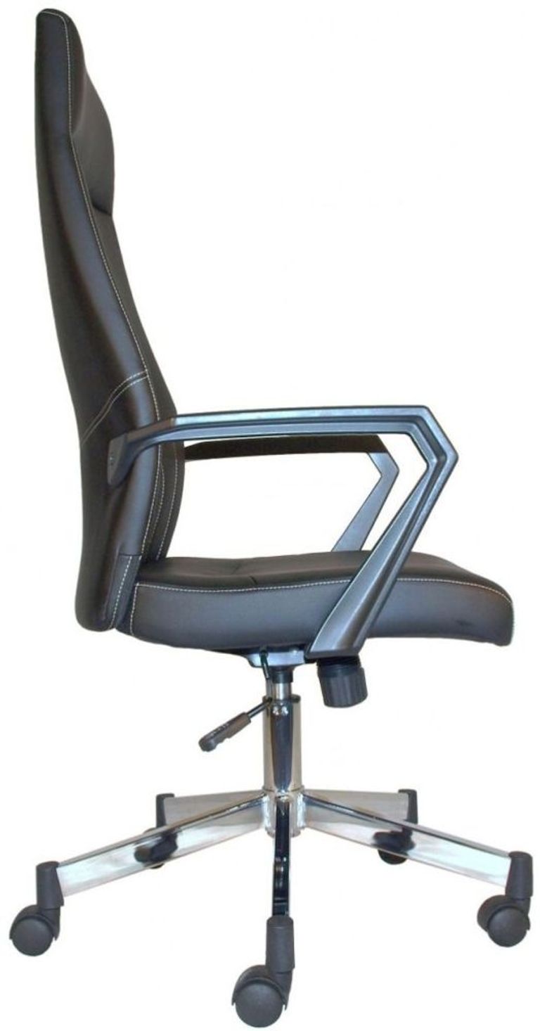 Brook High Back Faux Leather Operator Desk Chair - Black - AOC3122HB-BLK