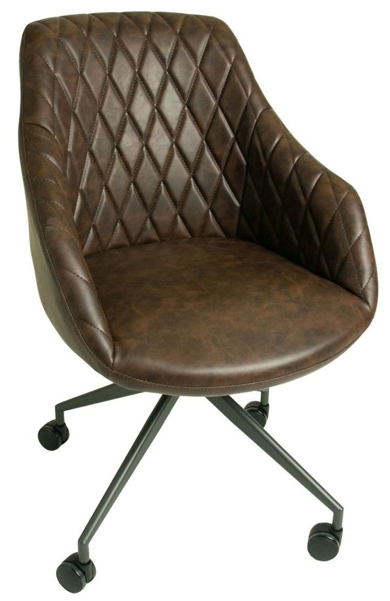 Hasselt Chestnut Vintage Leather Office Chair