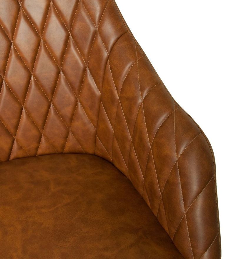 Hasselt Tan Vintage Leather Office Chair