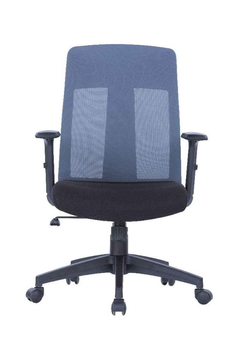 Leake Grey Mesh Operator Chair With Arms - AOC1705GRY
