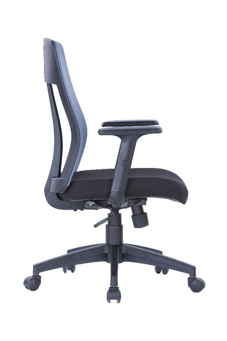 Leake Grey Mesh Operator Chair With Arms - AOC1705GRY