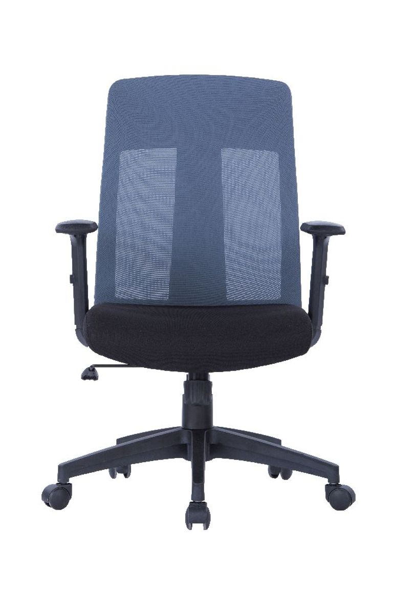 Leake Grey Mesh Operator Chair With Arms - AOC1705GRY