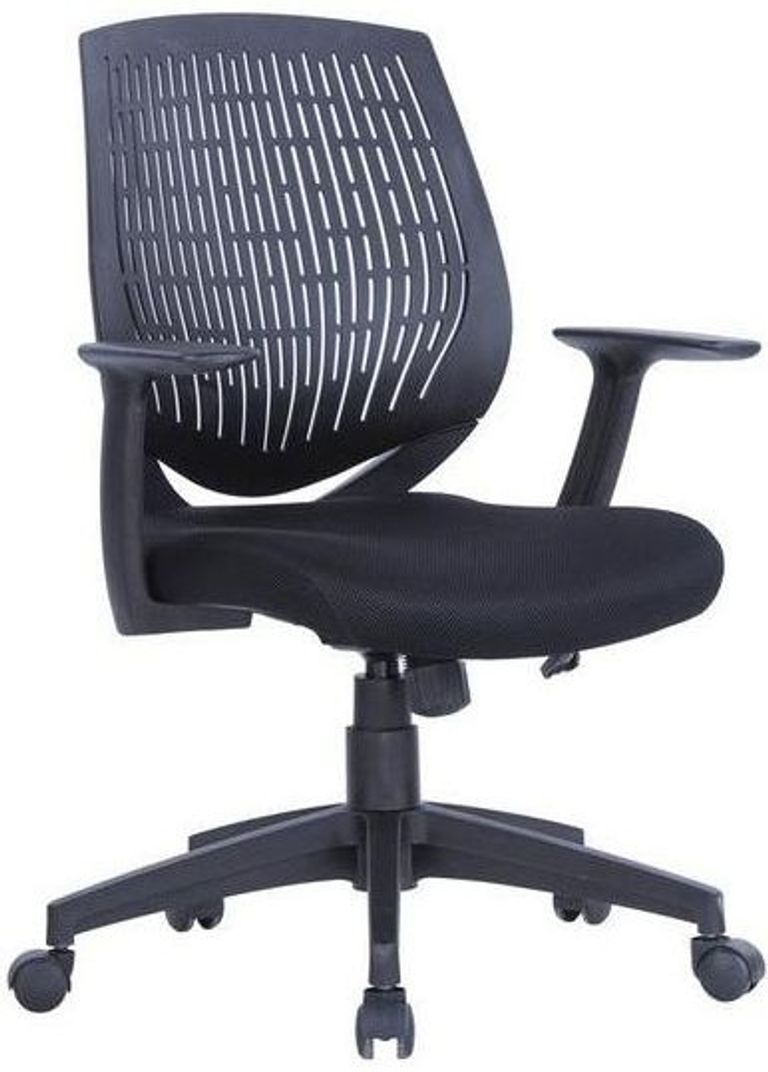 Meigs Black Task Operator Chair With Arms - AOC5460BLK