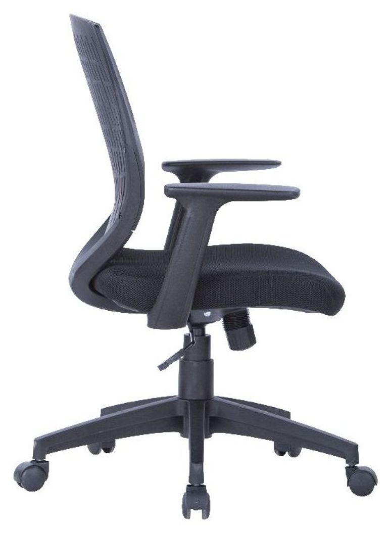 Meigs Black Task Operator Chair With Arms - AOC5460BLK