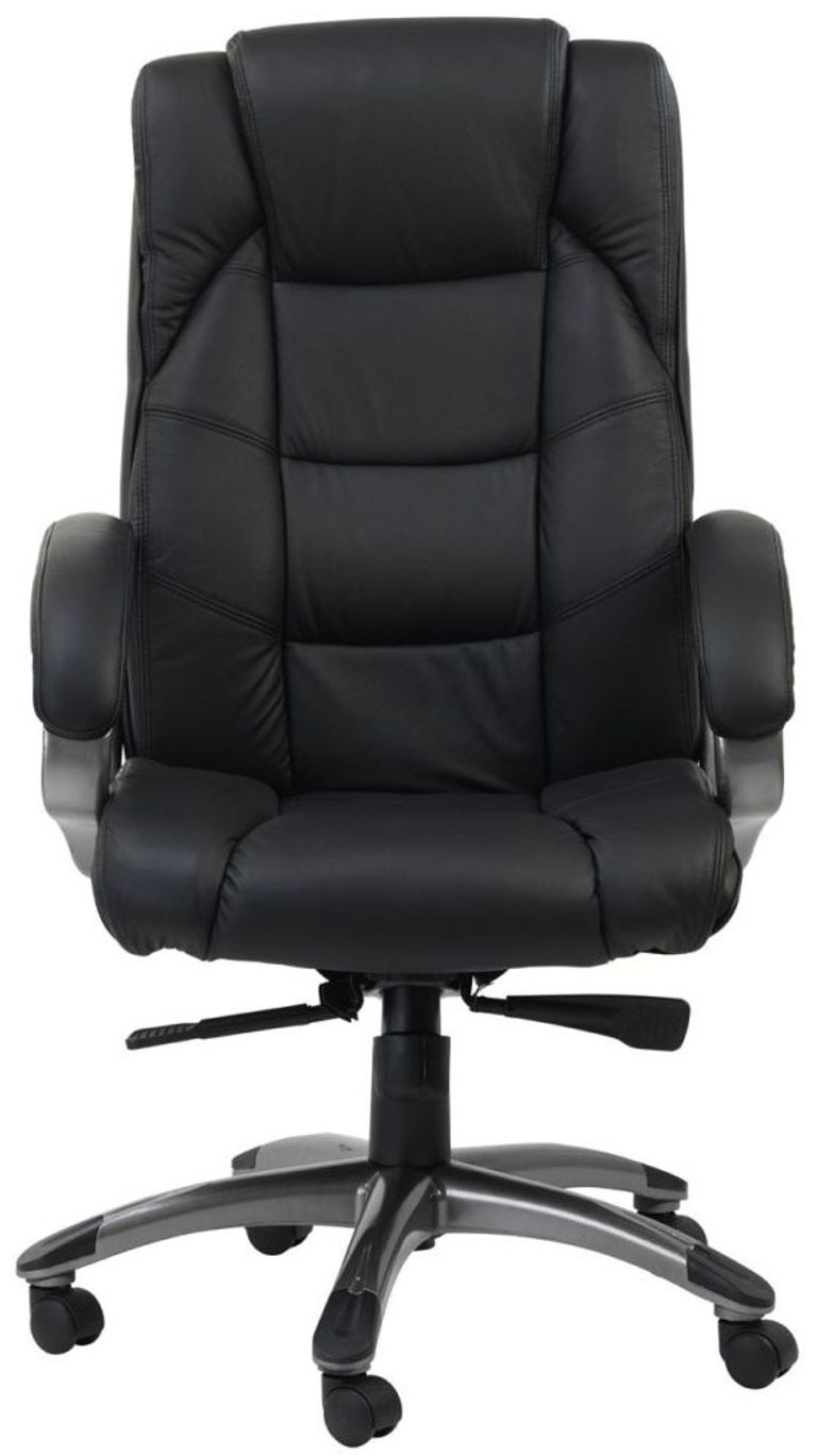 Norman Black Leather Executive Office Chair - AOC6332-L-BK