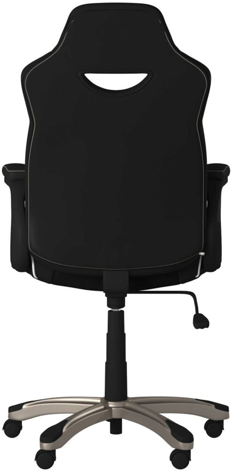 Sevier Black Faux Leather Office Chair - AOC2282BLK