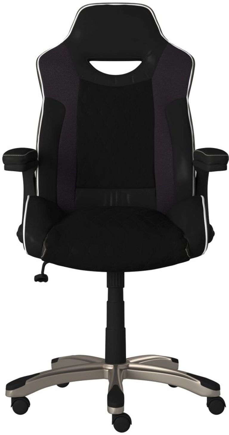 Sevier Black Faux Leather Office Chair - AOC2282BLK