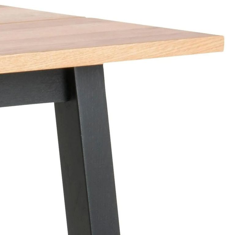 Chara Bar Table - Oak and Black