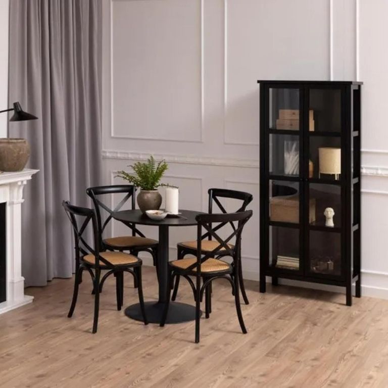 Ibiza Cafe Table - Round - Black