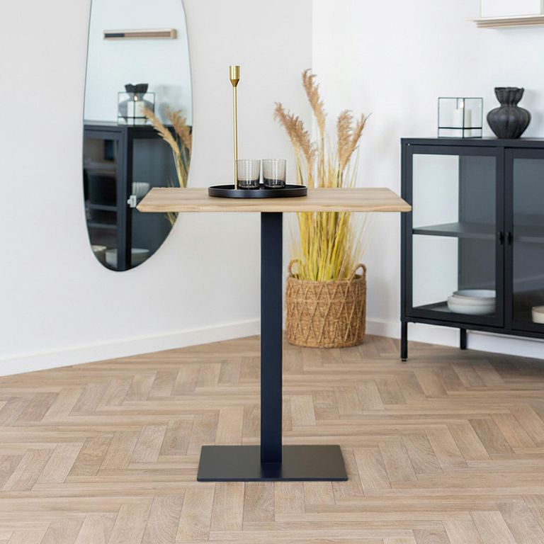 Lignano Cafe Table - Square - Oak - Natural