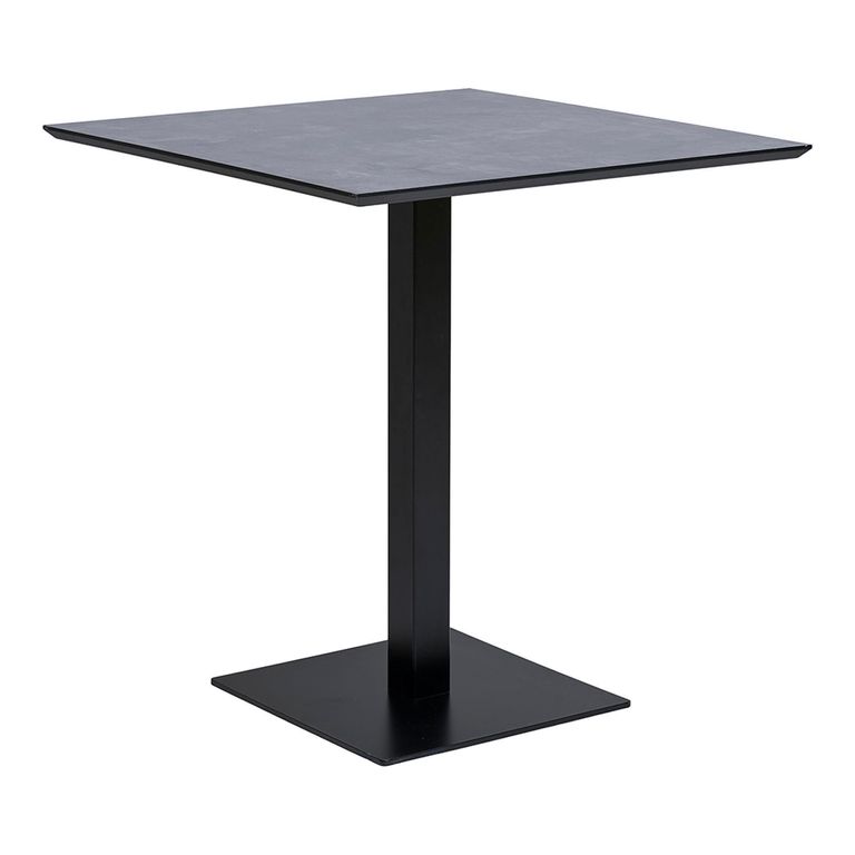 Fano Cafe Table - Square - Melamine - Black