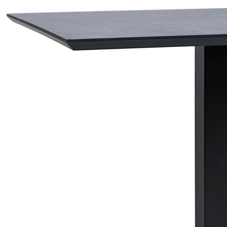 Fano Cafe Table - Square - Melamine - Black
