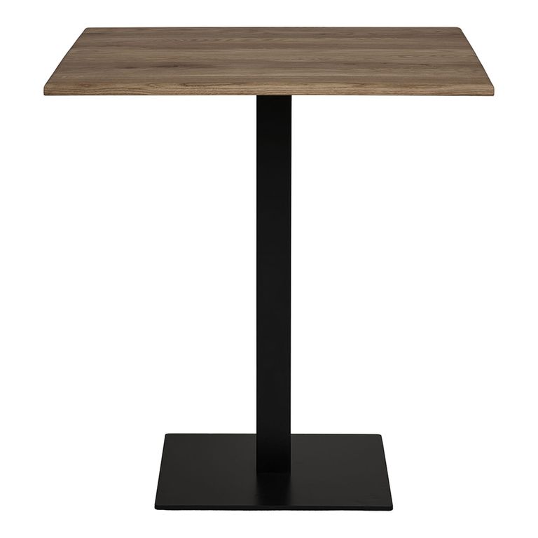 Lignano Cafe Table - Square - Oak - Smoked