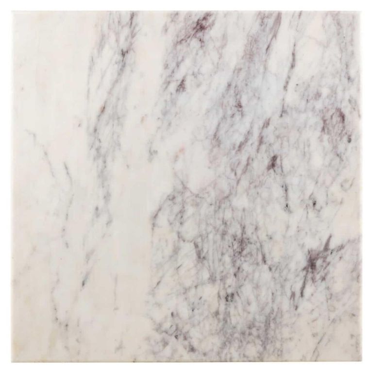 Carlten Bistro Table - Square - White and Black - Marble and Metal