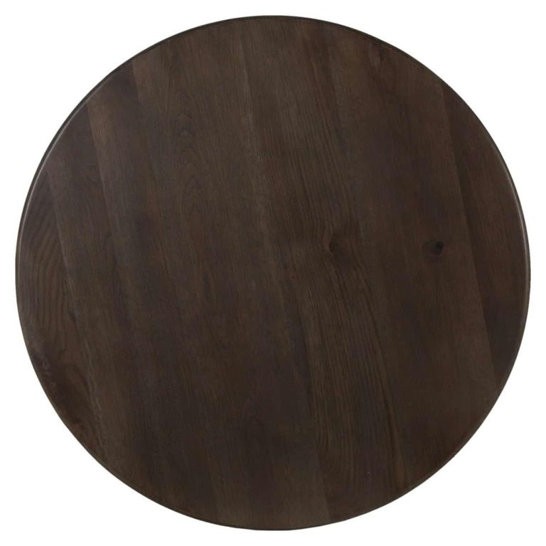Harper Bar Table - Round - Smoked Charcoal - Oak and Marble