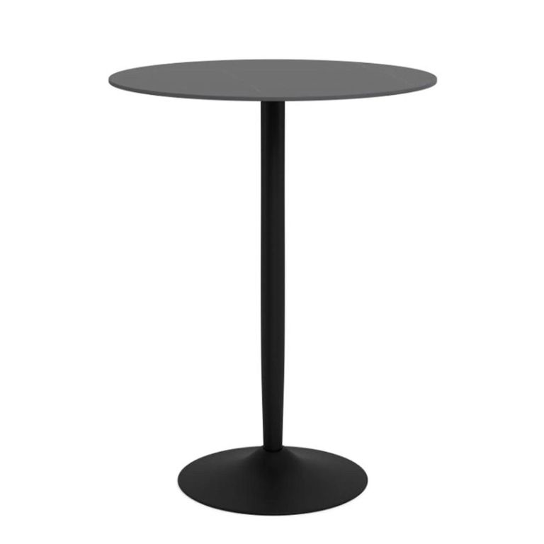 Malta Bar Table - Round - Black Ceramic