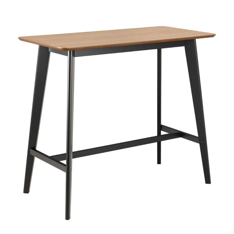Roxby Bar Table - Oak and Black
