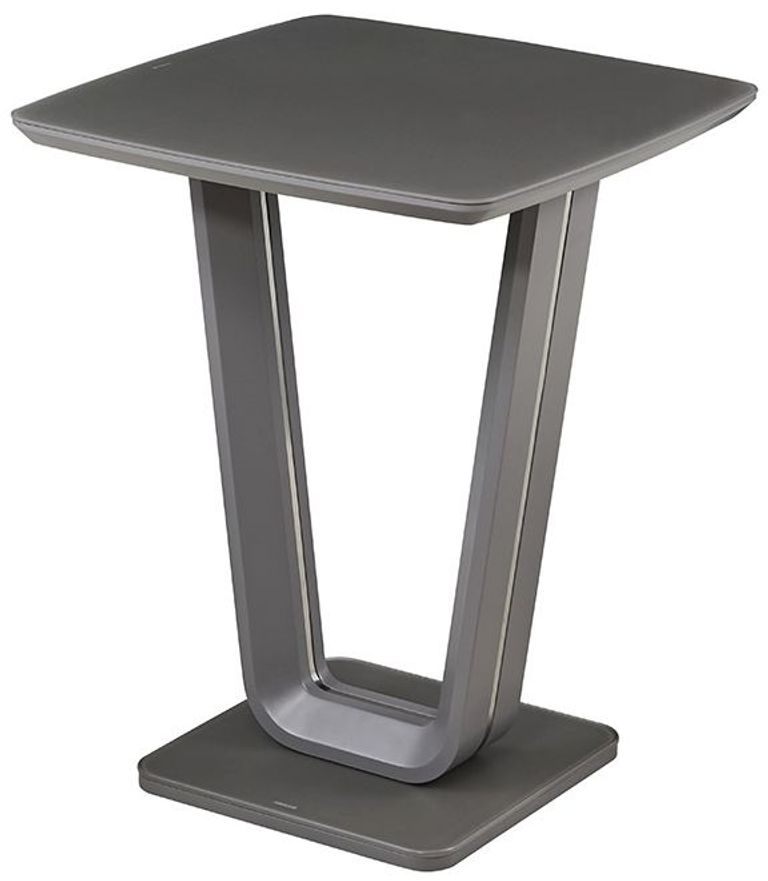 Lazzaro Bar Table - Graphite Grey Matt