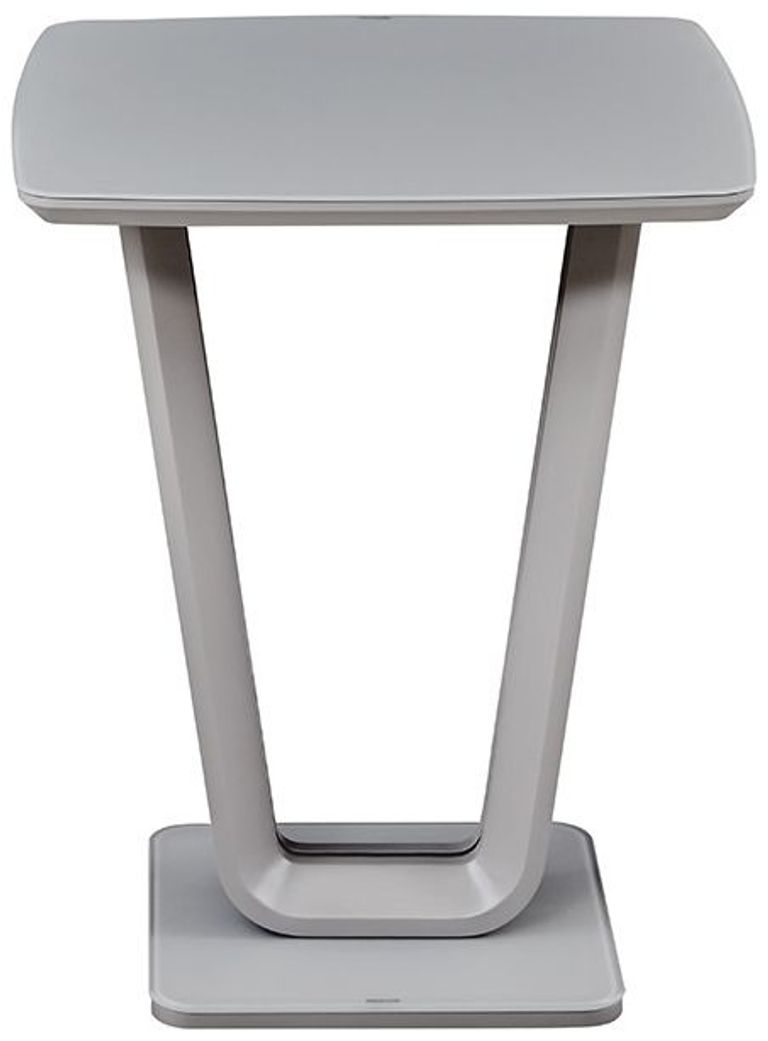 Lazzaro Bar Table - Light Grey Matt