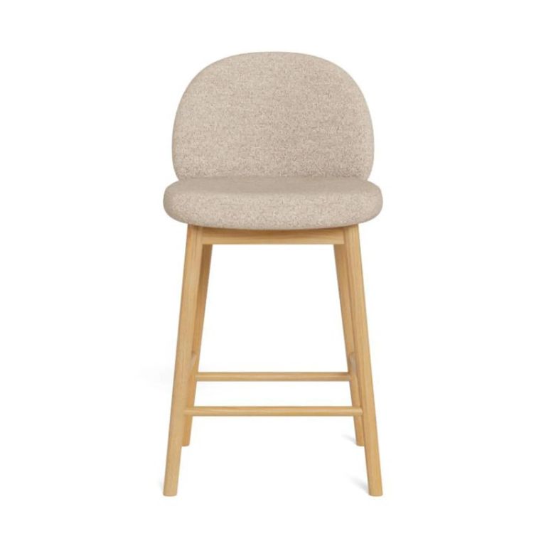 Sophia Counter Stool - Set of 2 - Beige Fabric