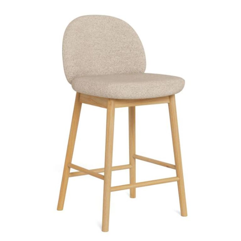 Sophia Counter Stool - Set of 2 - Beige Fabric