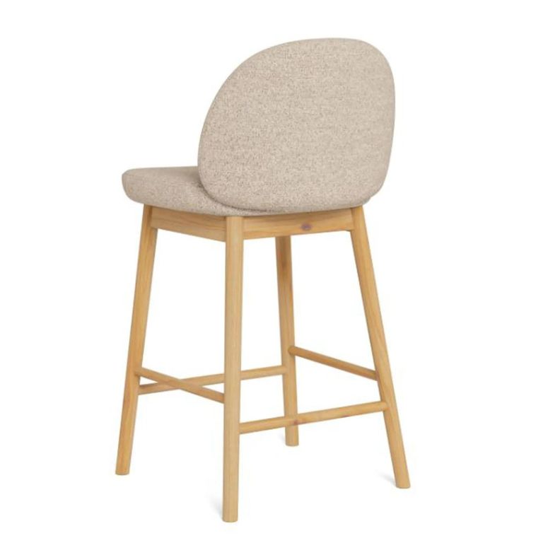 Sophia Counter Stool - Set of 2 - Beige Fabric