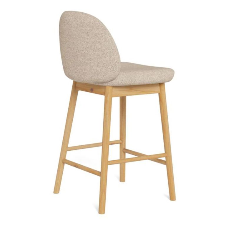 Sophia Counter Stool - Set of 2 - Beige Fabric