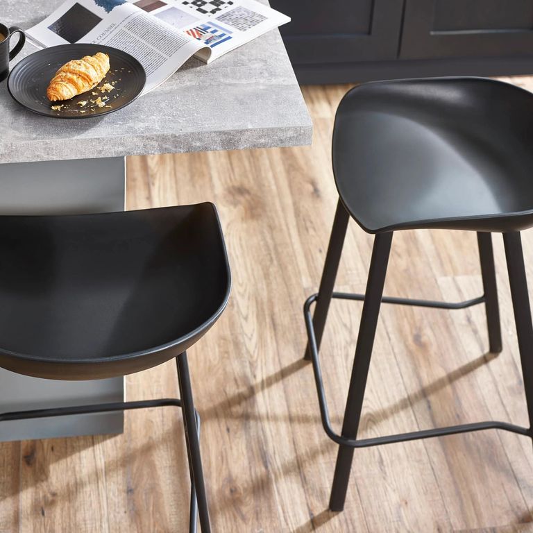 Renzo Barstool - Set of 2 - Black