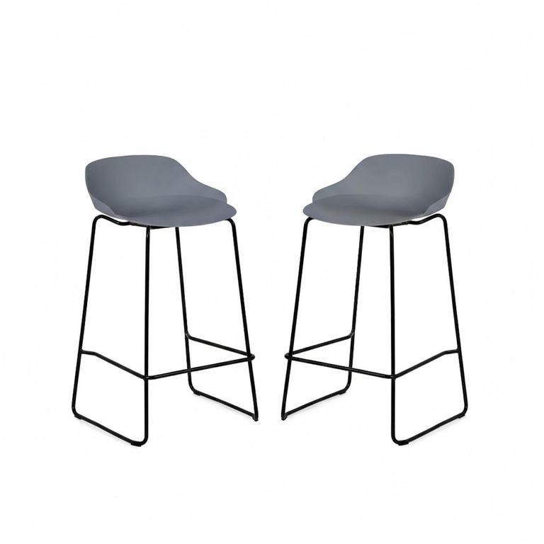 Rocco Barstool - Set of 2 - Dark Grey