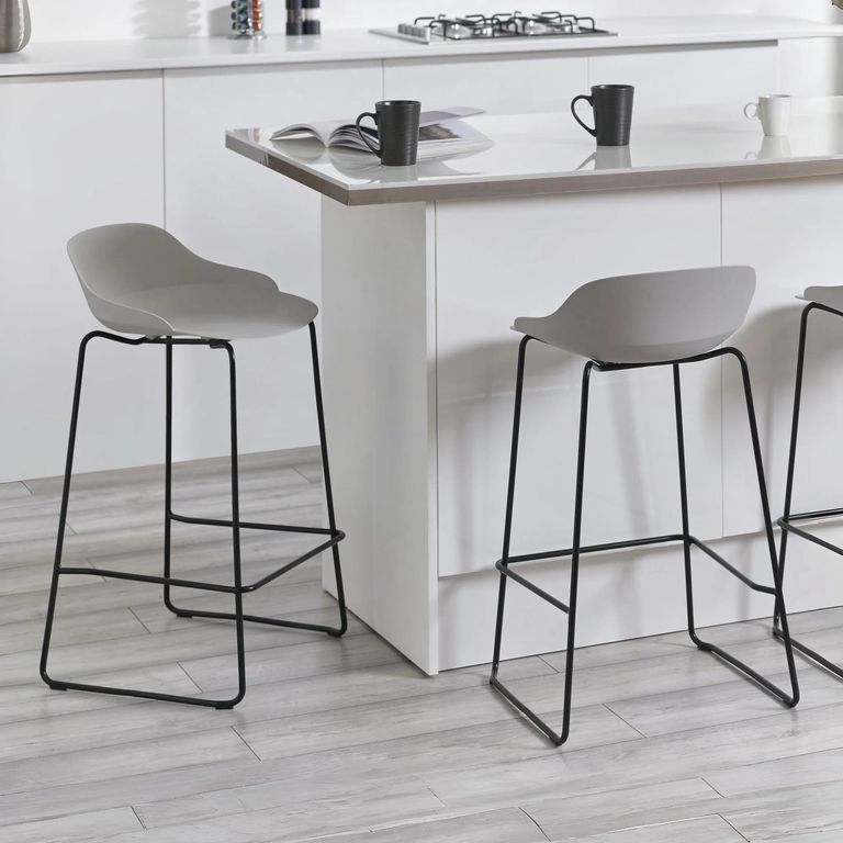 Rocco Barstool - Set of 2 - Light Grey