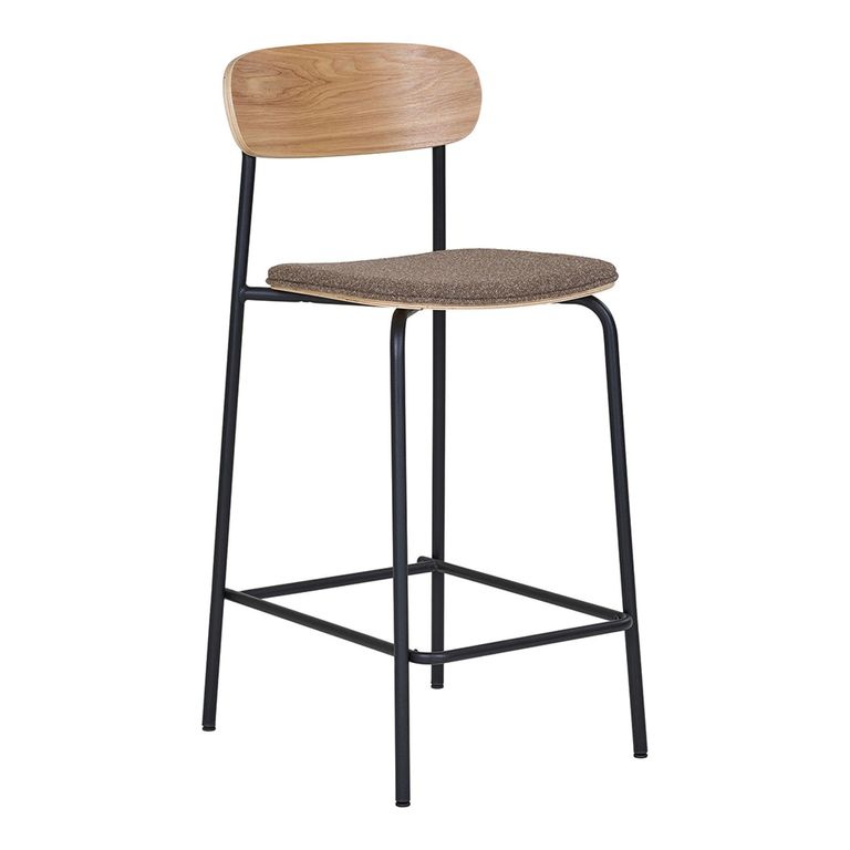 Estepona Barstool - Ash Wood - Set of 2 - with Back