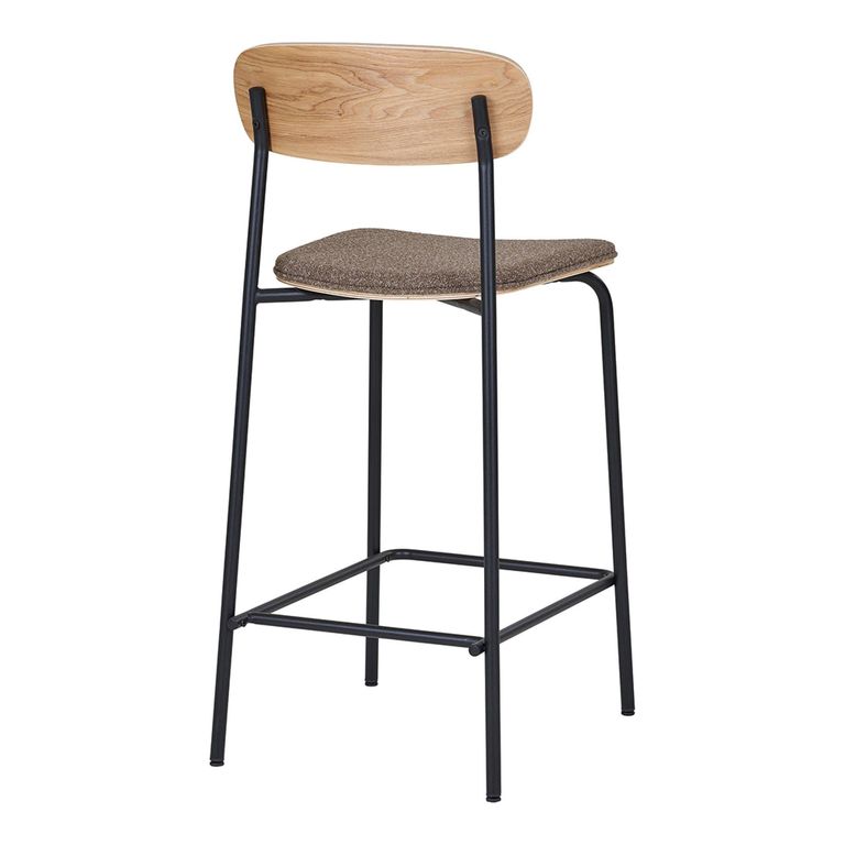 Estepona Barstool - Ash Wood - Set of 2 - with Back
